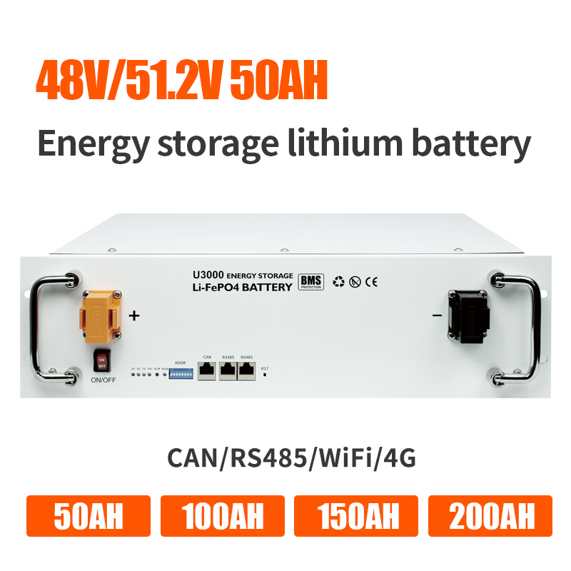 Bateria de armazenamento de energia de 2,4kwh lítio ferro fosfato 50Ah 48V