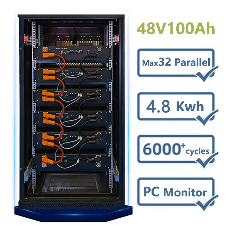 Bateria de lítio de armazenamento de energia modelo rack 48V 100AH